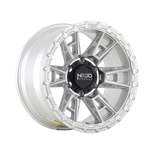 Alloy wheel NEGU10-17x8.5 ET0 (6x139.7) CB110- Silver Machined Face