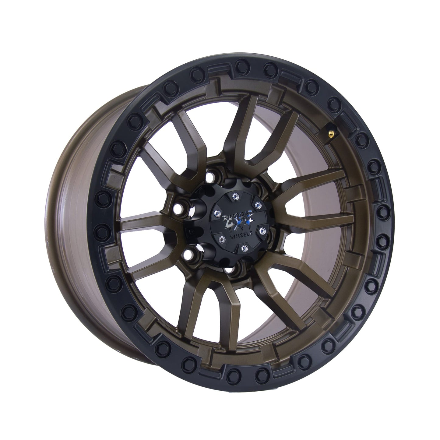 Rugged Hurricane Alloy Wheel 17x9 (6x139.7) ET5 CB110 -Bronze with black lip