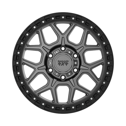 Rugged 4x4 IMPACT Alloy wheel 17x9 (6x139.7) ET15 CB110.15 - Satin black