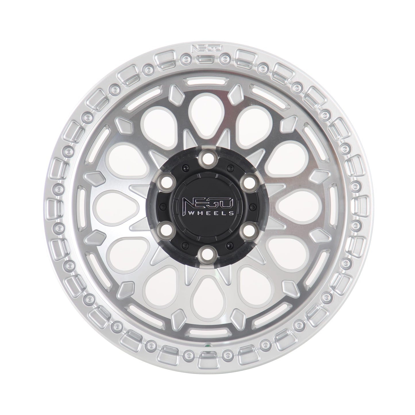 Alloy wheel NEGU06-17x8.5 ET-12 (6x139.7) CB110- Silver Machined Face