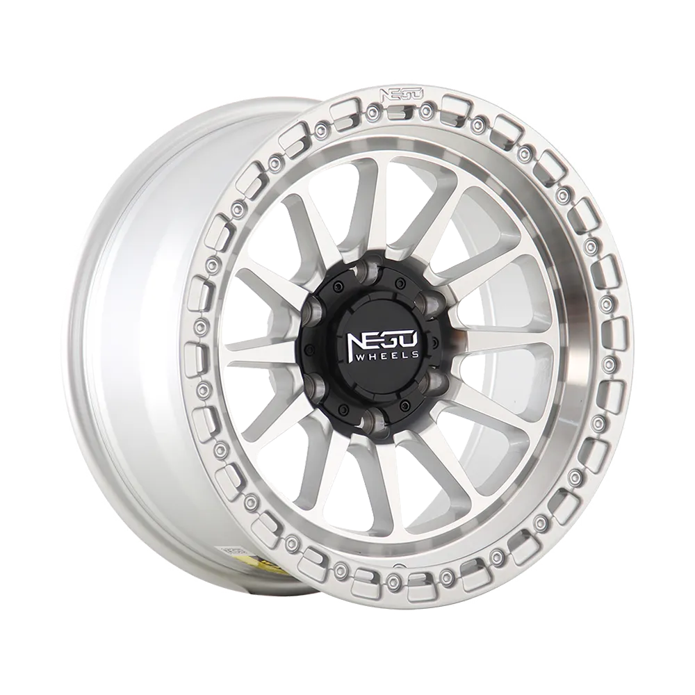 Alloy wheel NEGU07-17x8.5 ET-12 (6x139.7) CB110 - silver machine face