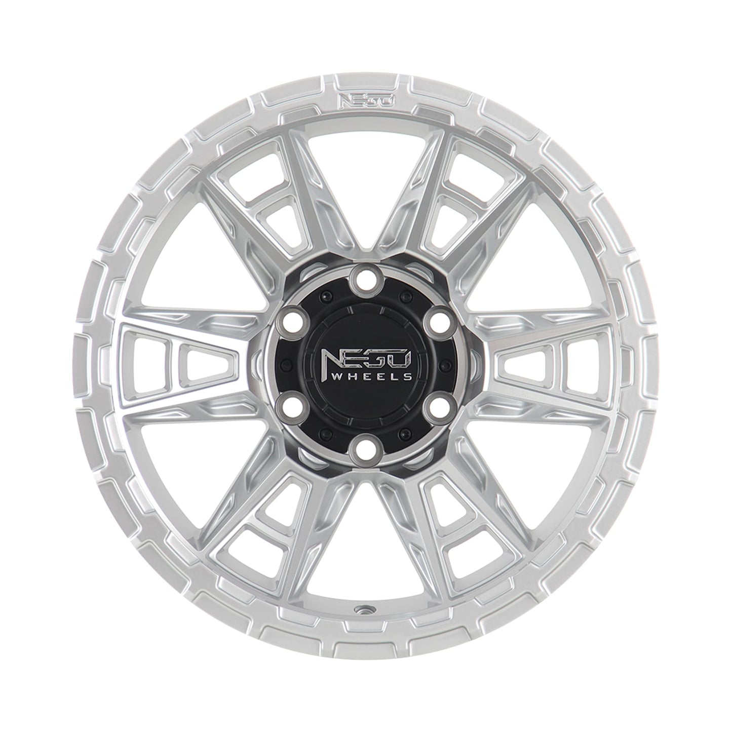Alloy wheel NEGU10-17x8.5 ET0 (6x139.7) CB110- Silver Machined Face