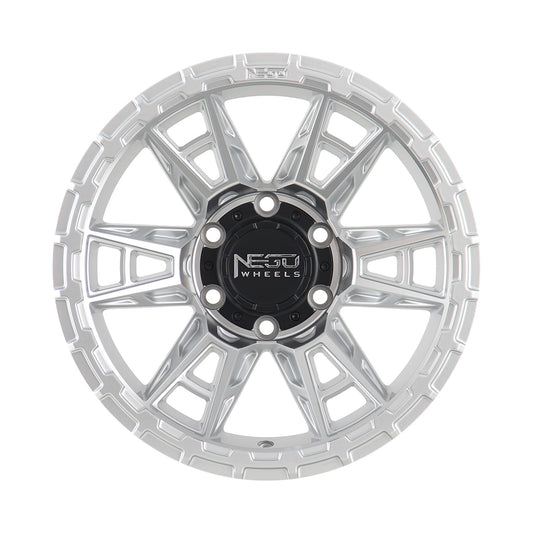 Alloy wheel NEGU10-17x8.5 ET0 (6x139.7) CB110- Silver Machined Face