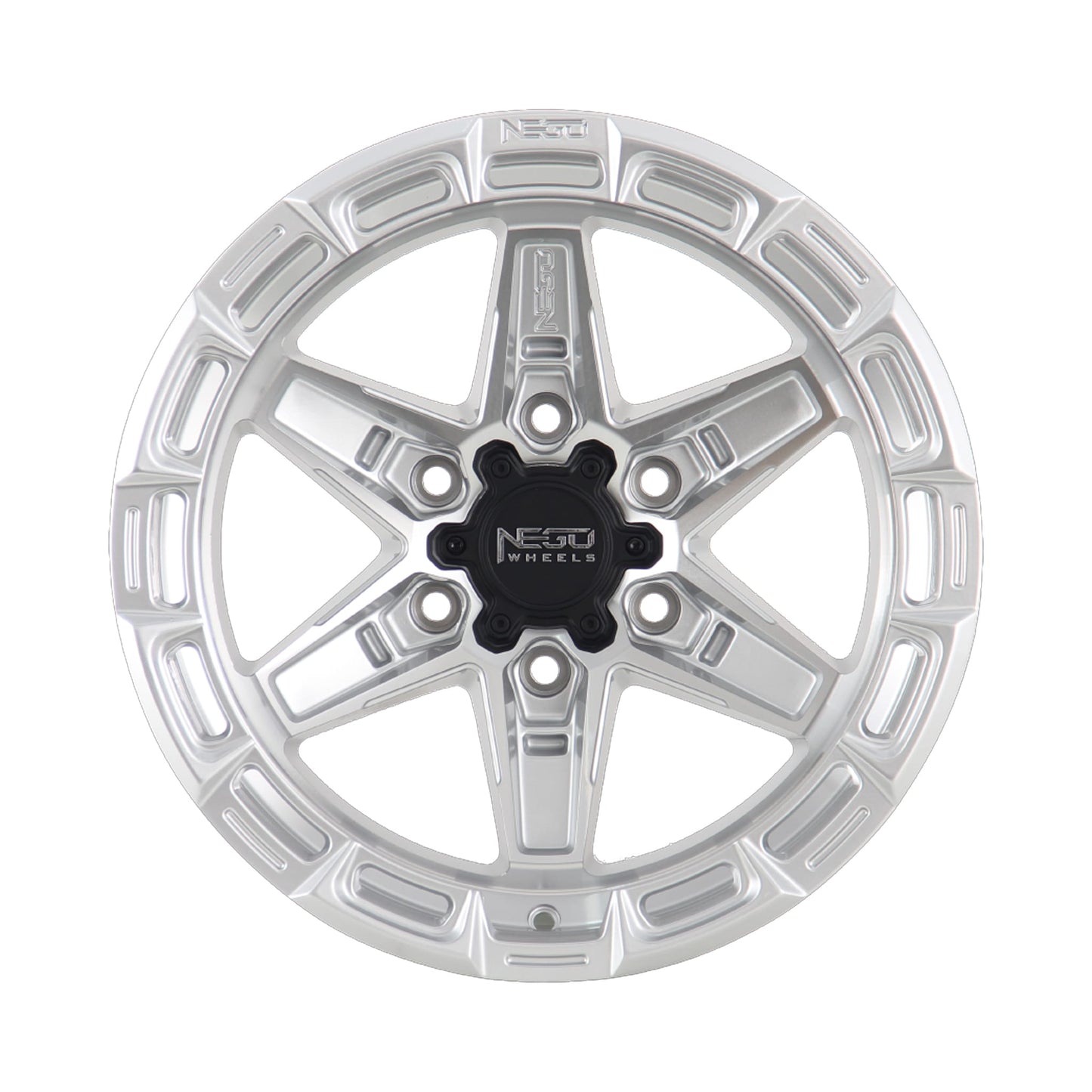 Alloy wheel NEGU11-17x8.5 ET0 (6x139.7) CB106.2- Silver Machined Face