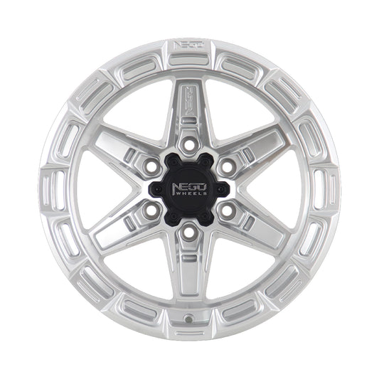 Alloy wheel NEGU11-17x8.5 ET0 (6x139.7) CB106.2- Silver Machined Face