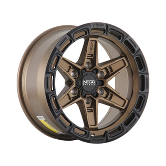 compare product Alloy wheel NEGU11-17x8.5 ET0 (6x139.7) CB106.2- Matte Bronze with Matte Black Lip