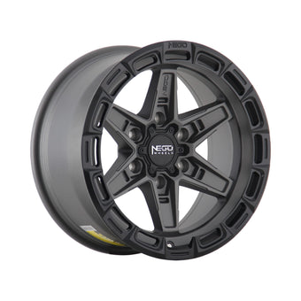 compare product Alloy wheel NEGU11-17x8.5 ET0 (6x139.7) CB106.2- Matte Gunmetal with Matte Black Lip