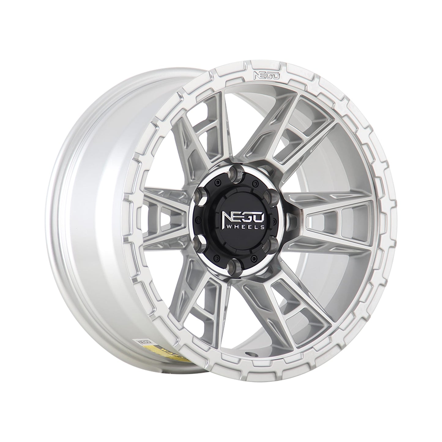 Alloy wheel NEGU10-17x8.5 ET0 (6x139.7) CB110- Silver Machined Face