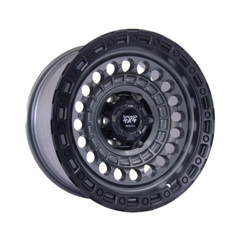 compare product Rugged Military DX199 Alloy Wheel 17x9 (6x139.7) ET0 CB110.1 -Gray with black lip