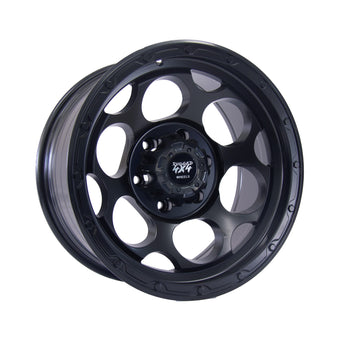 compare product Rugged Tracker DX205 Alloy Wheel 17x8.5 (6x139.7) ET-5 CB110.1 -Black