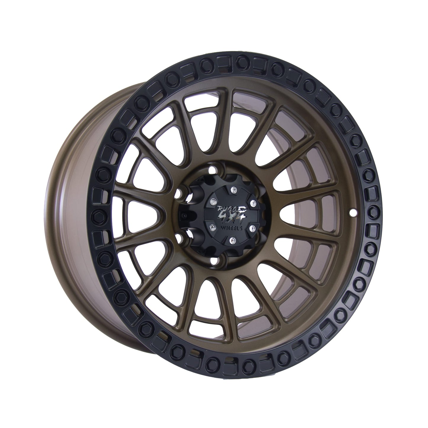 Rugged Traxx Alloy Wheel 17x9 (6x139.7) ET5 CB110 -Bronze with black lip