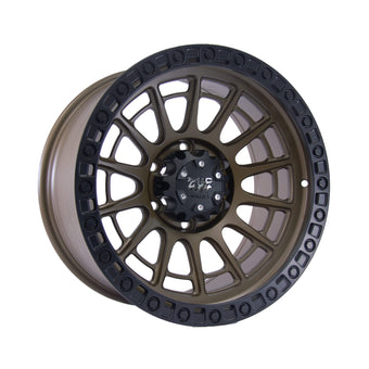 compare product Rugged Traxx Alloy Wheel 17x9 (6x139.7) ET5 CB110 -Bronze with black lip