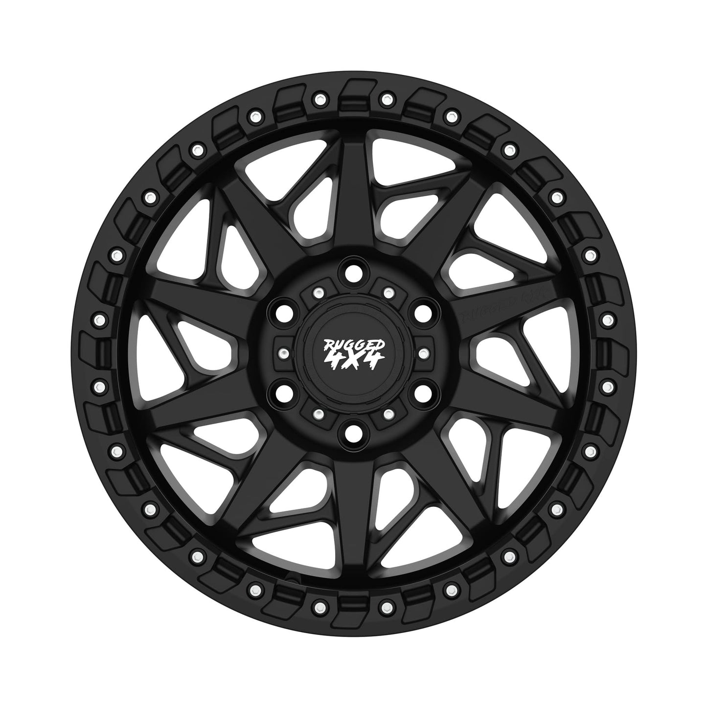 Rugged 4x4 FRENZY Alloy wheel 17x9 (6x139.7) ET15 CB110.15 - Satin black